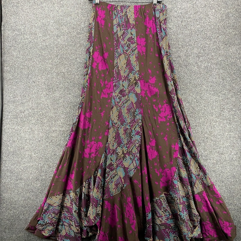Karen Zambos‎ Dress 8 Patchwork Strapless Flowy Long Hippie Gypsy Fairy Grunge